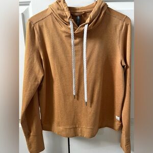 Vuori Halo Essential Hoodie Women's Size Small, Color: Mustard Yellow Heather
